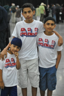boys from Michigan at the Muhammad Ali Jenazah at Freedom Hall