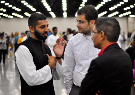 Muhammad Ali Jenazah at Freedom Hall with Sikander Chowhan and Dr. Babar