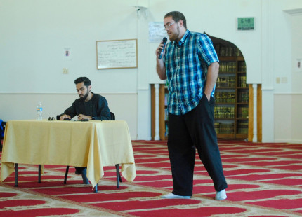 Saad Tasleem at Guiding Light Islamic Center with Hamza Ross Foy Bowen
