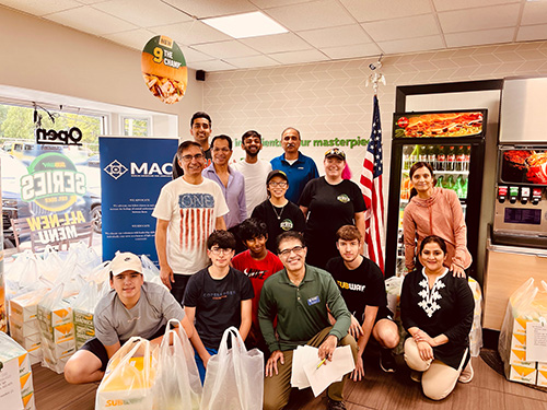 MAC delivers lunches to first responders