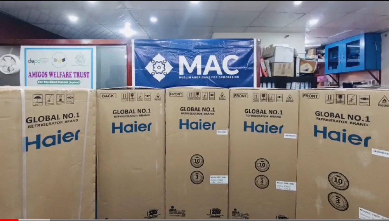 MAC Supports Amigo Welfare Trust for Blind Persons with Donation of Refrigerators