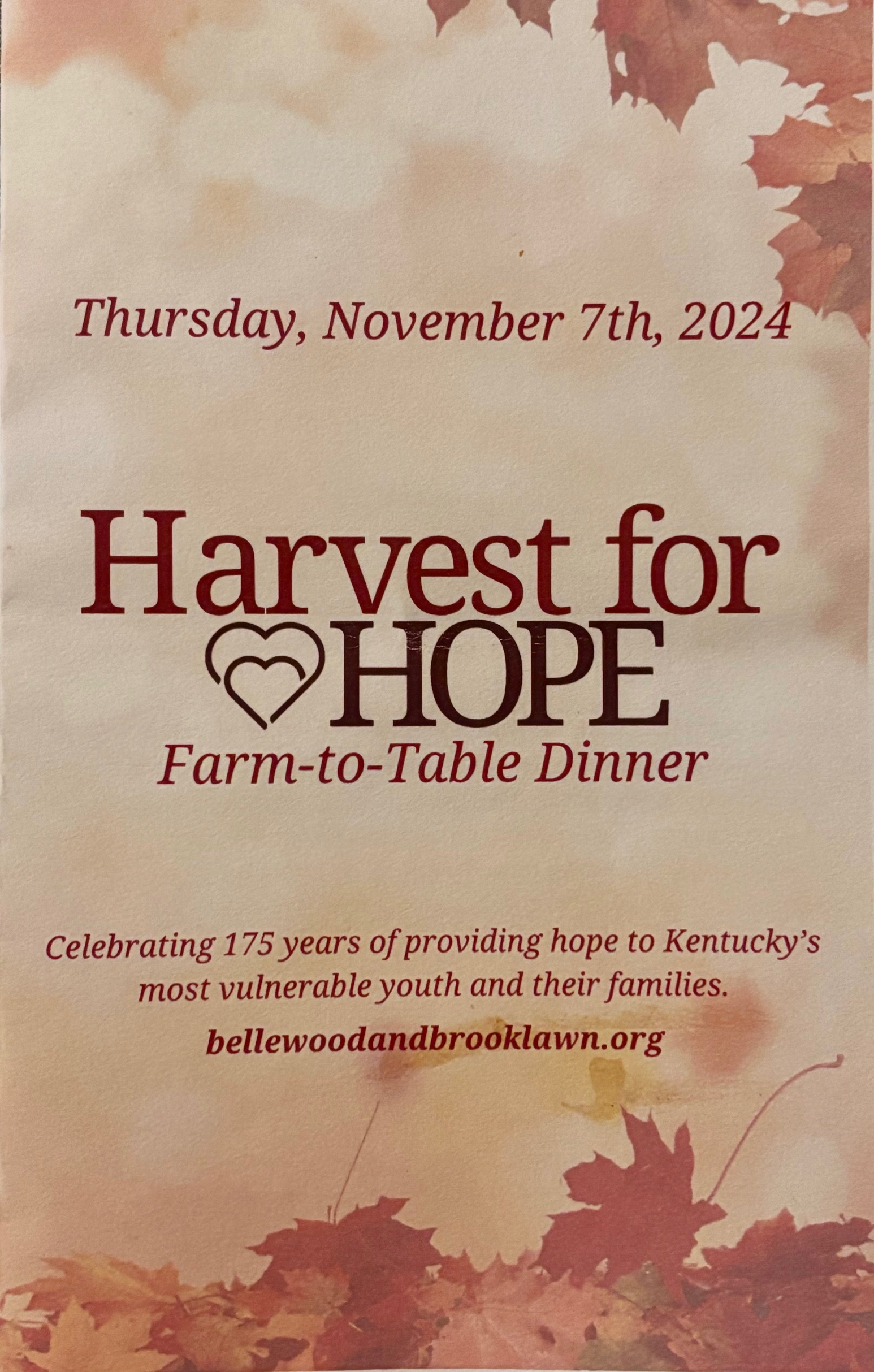 MAC participated in Harvest for HOPE Farm-to-Table Dinner