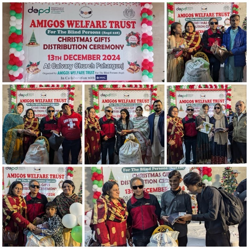 MAC with Amigos Welfare Trust Distributed Christmas Gifts in Pakistan