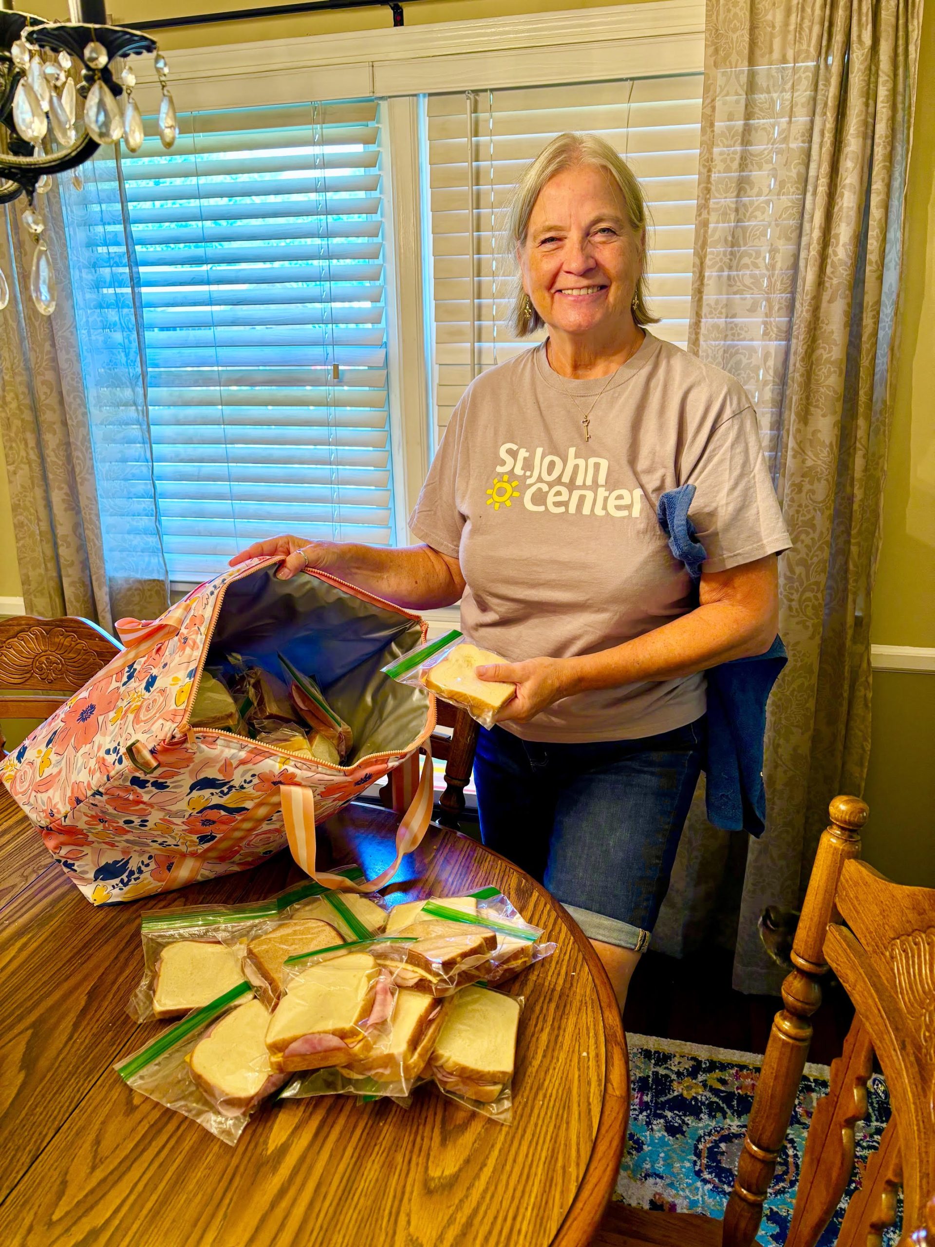 MAC delivered 50 sandwiches to St. John’s Center for Men